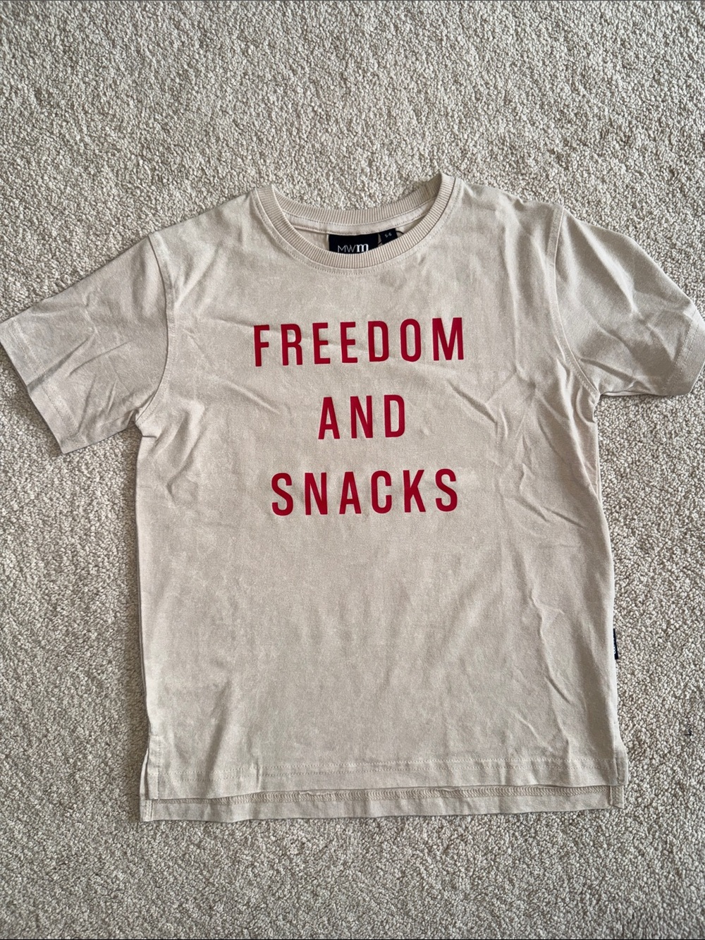 NWT Kids 'Freedom and Snacks' Graphic Tee
